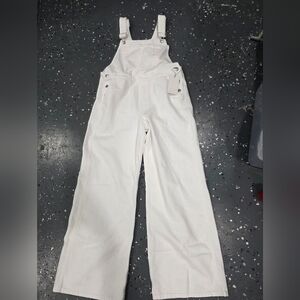 Zara White Jumpsuit Overalls